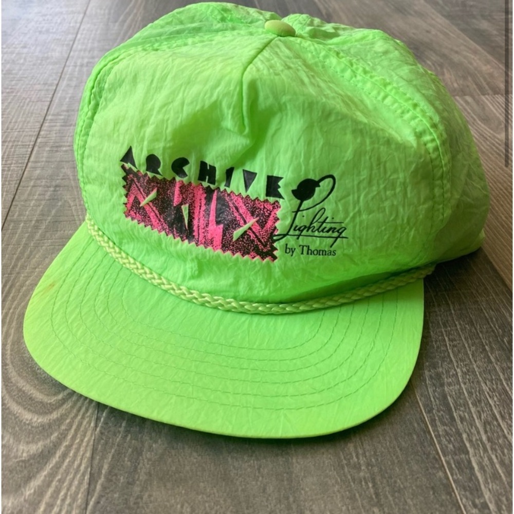 Archives Lighting by Thomas Neon Vintage Flat-bill Hat Cap Speedway 80s Design